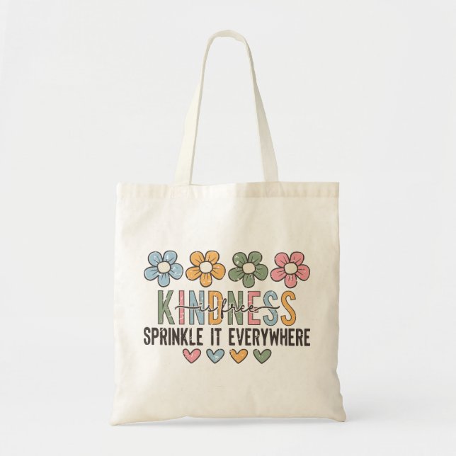 Bolsa Tote A bondade é livre, Daisy Positive Cote (Frente)