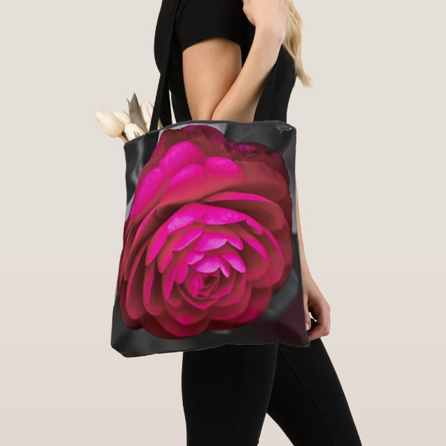 Bolsa Tote A Camélia Rósea (Close Up)