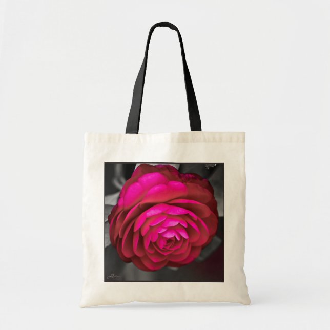 Bolsa Tote A Camélia Rósea (Frente)