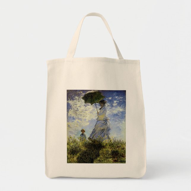 Bolsa Tote A Caminhada, Senhora com Parasol (Frente)