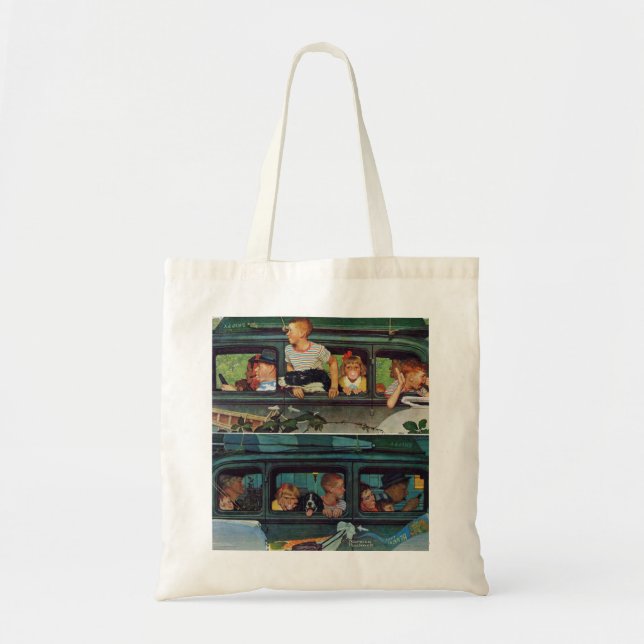 Bolsa Tote A caminho de Norman Rockwell (Frente)