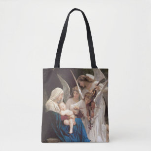 Bolsa Tote A Canção dos Anjos por William Bouguereau