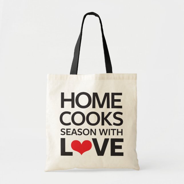 Bolsa Tote A casa cozinha a estação com amor (Frente)