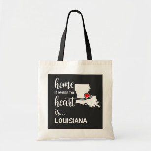 Bolsa Tote A casa da Louisiana é onde está o coração