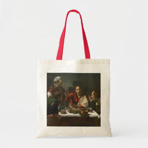 Bolsa Tote A ceia em Emmaus, 1601 (óleo e tempera)