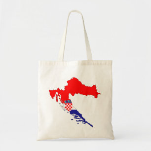 Bolsa Tote A Croácia Mapeia Os Países Que Fazem Fronteiras