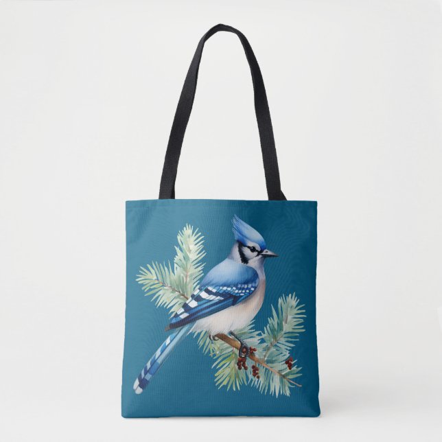 Bolsa Tote A Cute Blue Jay  (Frente)