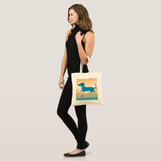Bolsa Tote A cute tote bag with a wiener dog illustration