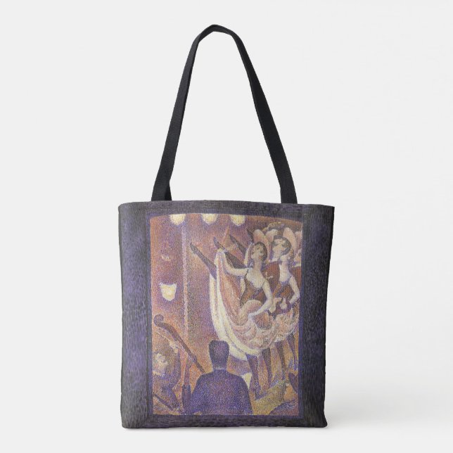 Bolsa Tote A Dança Can Can, Le Chahut por Georges Seurat (Verso)