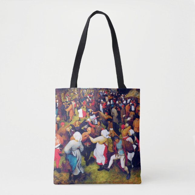 Bolsa Tote A dança do casamento, Pieter Bruegel (Frente)