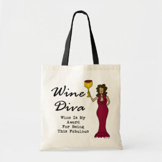 Bolsa Tote A diva "vinho do vinho é meu prêmio para ser