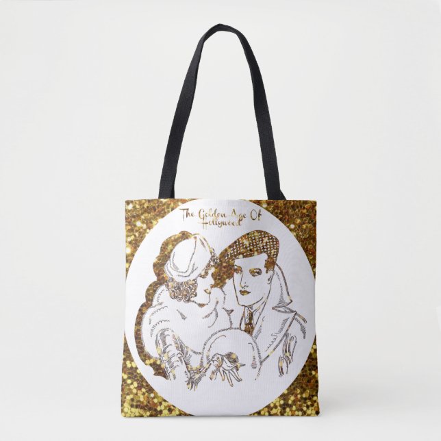 Bolsa Tote A época dourada de Hollywood - uma vida no Stoop (Frente)