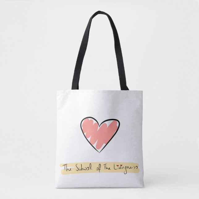 Bolsa Tote A escola do saco de Livingness (Frente)