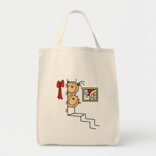 Bolsa Tote À espera de T-shirts e presentes de Papais noeis