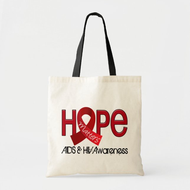 Bolsa Tote A esperança importa 2 AIDS (Frente)