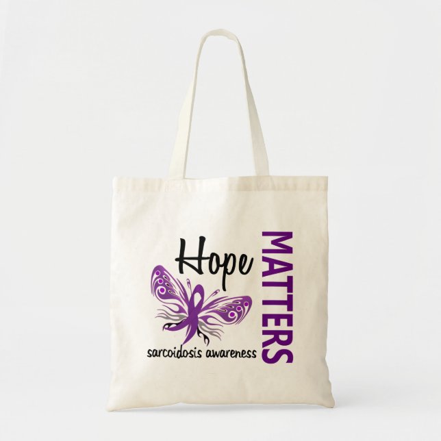 Bolsa Tote A esperança importa Sarcoidosis da borboleta (Frente)