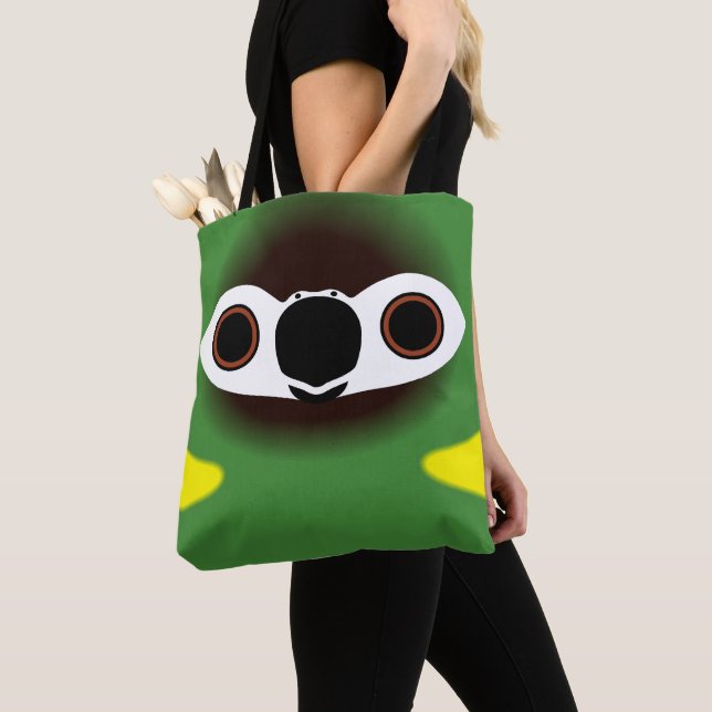 Bolsa Tote A face de um arara-de-colar-amarelo (Close Up)