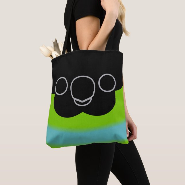 Bolsa Tote A face de um periquito Nanday (Close Up)
