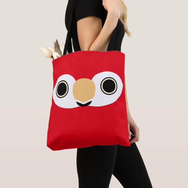 Bolsa Tote A face de uma arara-vermelha (Close Up)