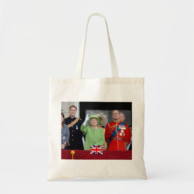 Bolsa Tote A família real britânica (Frente)