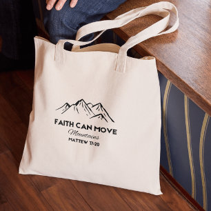 Bolsa Tote A fé pode mover montanhas