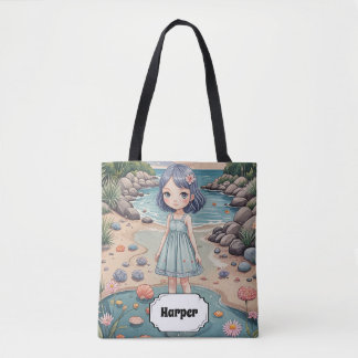 Bolsa Tote A felicidade de Beachcomber é personalizada