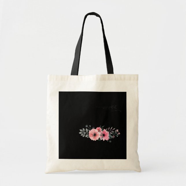 Bolsa Tote A Felicidade É Um Dia de as mães De Flor Mawmaw (Frente)