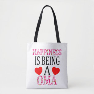 Bolsa Tote A Felicidade É Um Dia de as mães De Mimi Floral Om