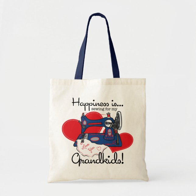Bolsa Tote A felicidade Sewing (Frente)