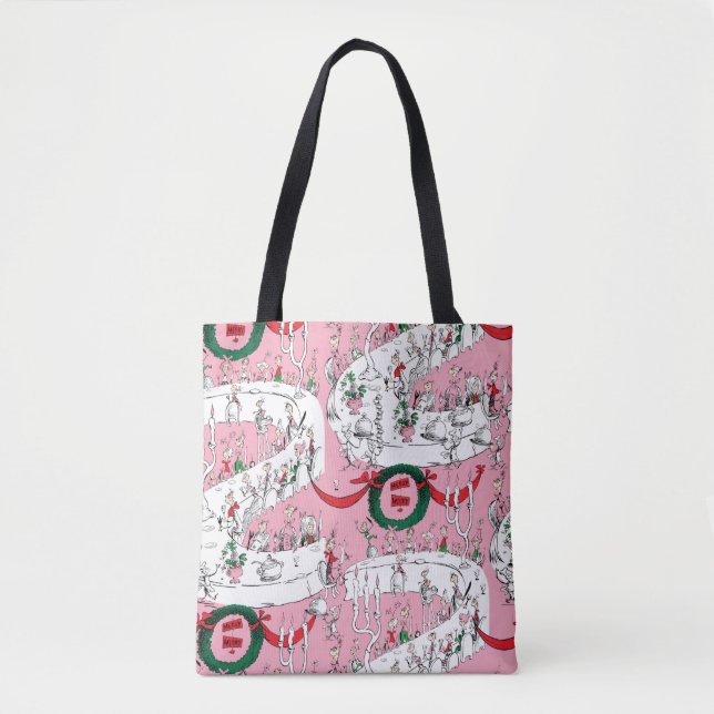 Bolsa Tote A Festa de Natal Alegre dos Whos (Frente)