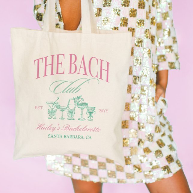 Bolsa Tote A Festa de solteira do Bach Club (The Bach Club Bachelorette Party Tote Bag)