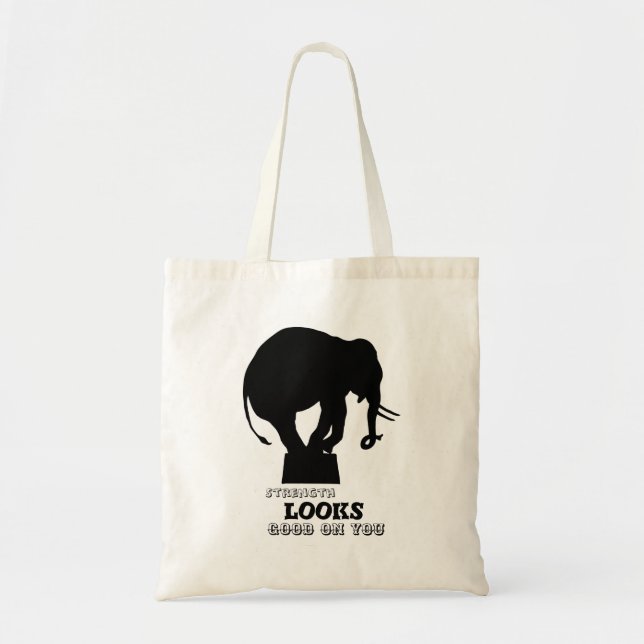 Bolsa Tote A força está boa em você Tote Bag (Frente)