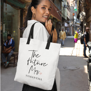 Bolsa Tote A Futura Sra. e Seu Nome Presente de Beleza Mode