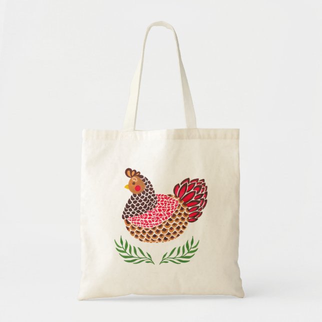 Bolsa Tote A galinha de Brown (Frente)