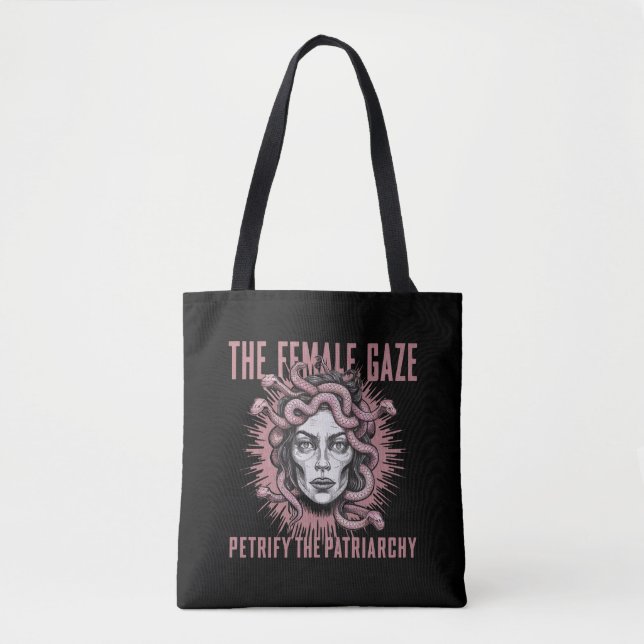 Bolsa Tote A Gaze Feminina Petrify A Patriarquia Medusa (Frente)