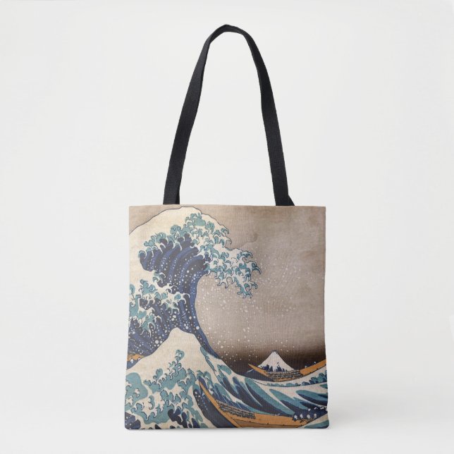 Bolsa Tote A grande onda fora de Kanagawa (Frente)
