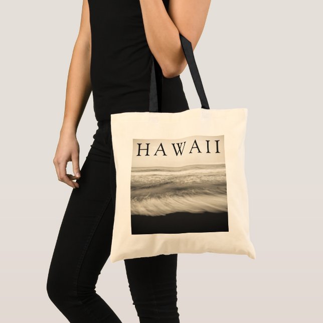 Bolsa Tote A Grande Praia do Havaí (Frente (produto))
