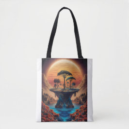Bolsa Tote A ilha no pôr do sol.