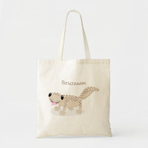 Bolsa Tote A ilustração de desenhos animados de gecko, pint