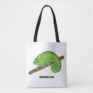 Bolsa Tote A ilustração do camaleão de Parson