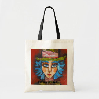 Bolsa Tote A imagem 051, eu sou louco como um Hatter, mim sou