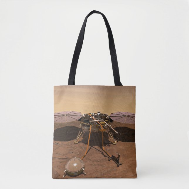 Bolsa Tote A Insight Lander Operando Na Superfície De Marte. (Frente)
