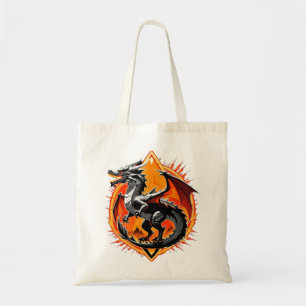 Bolsa Tote A ira de Dragão: Os Samurai despertam / Arte Vinta
