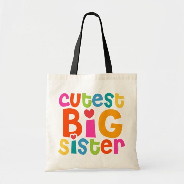 Bolsa Tote A irmã mais velha a mais bonito (Frente)