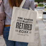 Bolsa Tote A Legenda De Reforma Do Chefe Personalizado Se Apo<br><div class="desc">Esta bela oferta de despedida é destinada a fazer o dia de alguém na festa de aposentadoria. Você pode alterar o ano de retirada e adicionar um nome clicando no botão "Personalizar" acima. Faz um excelente deixando presente para seu melhor colega ou chefe</div>