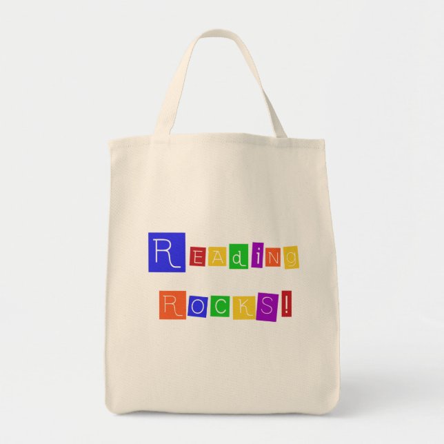 Bolsa Tote A leitura balança o camiseta e os presentes (Frente)