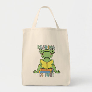 Bolsa Tote A leitura do sapo é t-shirt e presentes do