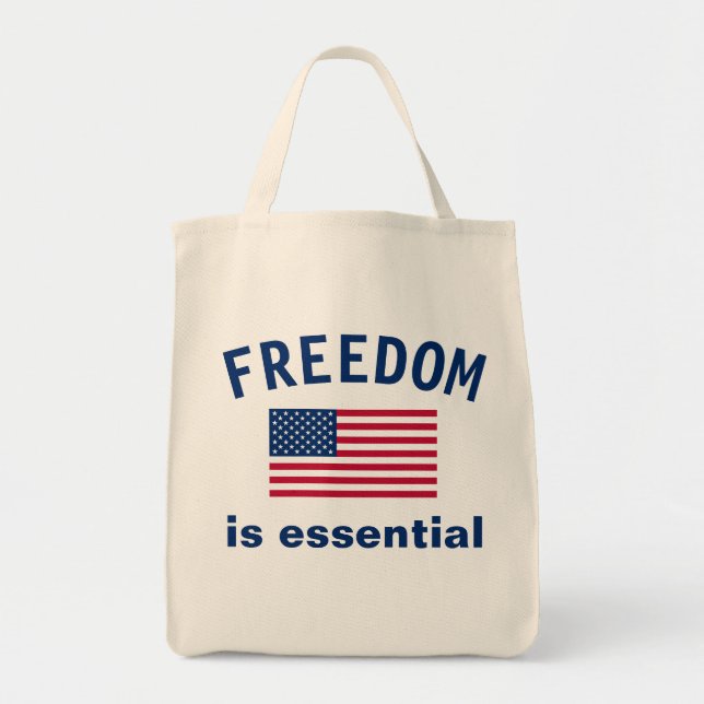 Bolsa Tote A liberdade é um saco essencial (Frente)