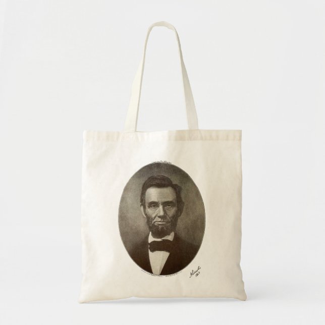 Bolsa Tote a lincoln 1864 assinatura retrato oval 2000 sv (Frente)