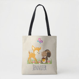 Bolsa Tote A Linguagem de Cartoons Cria-Floresta